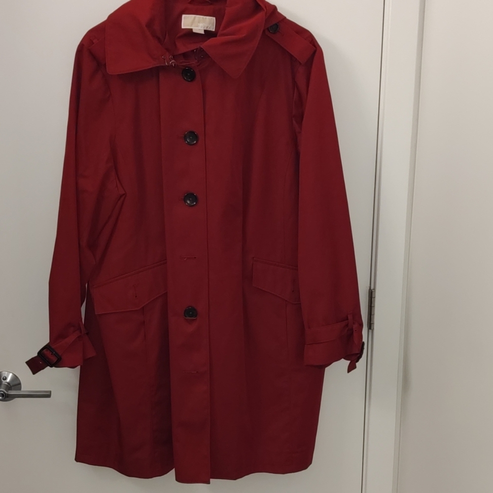 Michael Kors Red Trench Coat